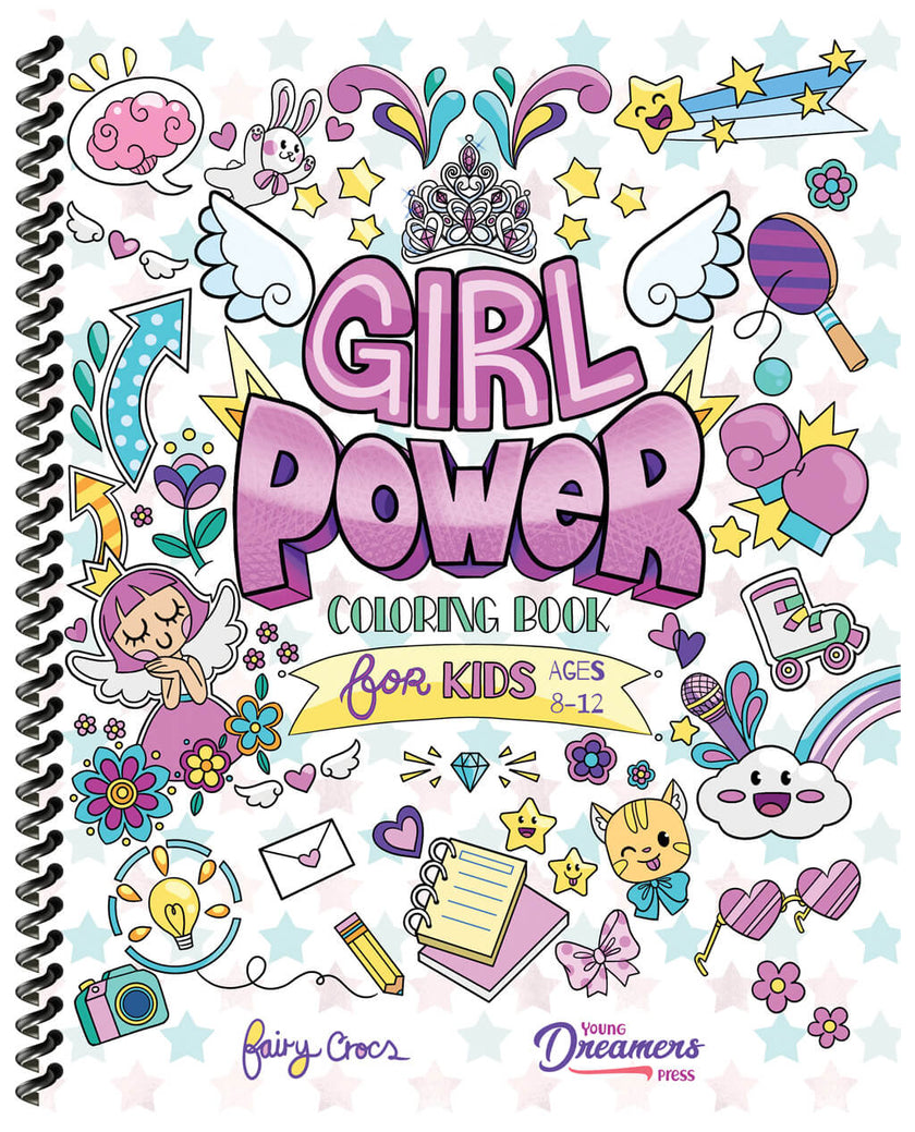 Girl Power Coloring Book for Kids (Spiral Edition)