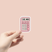 Girl Math Sticker