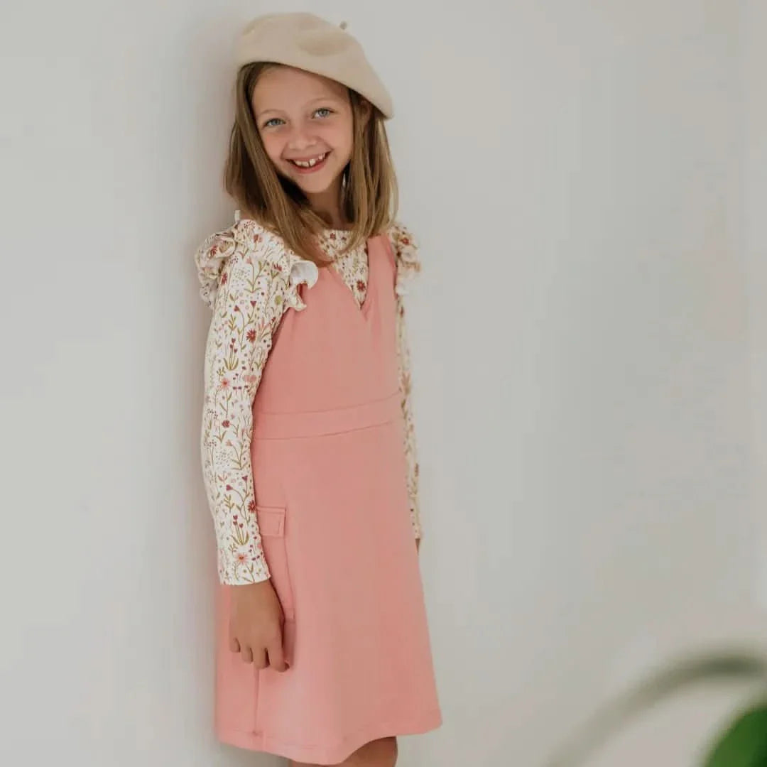 Baby Bamboo Ruffle Shoulder Long Sleeve Shirt | Meadow Muse