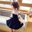 Girls' Dress French Velvet Princess Skirt