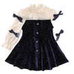 Girls' Dress French Velvet Princess Skirt