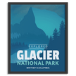 Glacier National Park 'Explored' Poster, Canada Parks