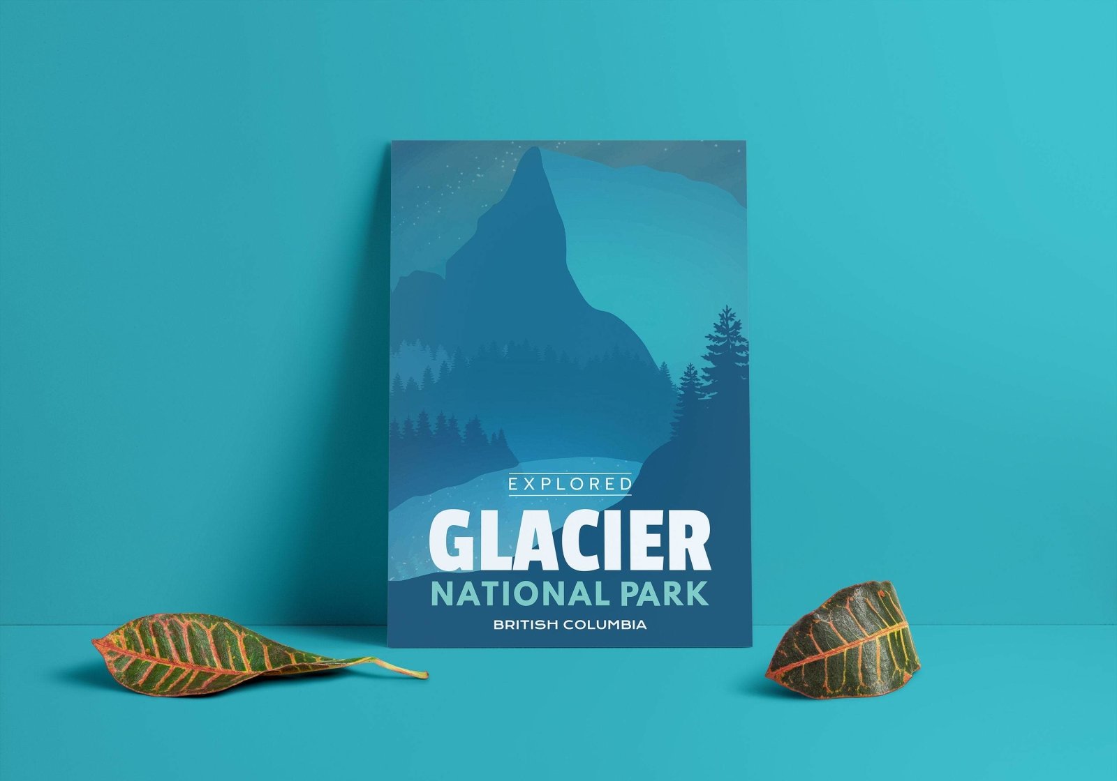 Glacier National Park 'Explored' Poster, Canada Parks