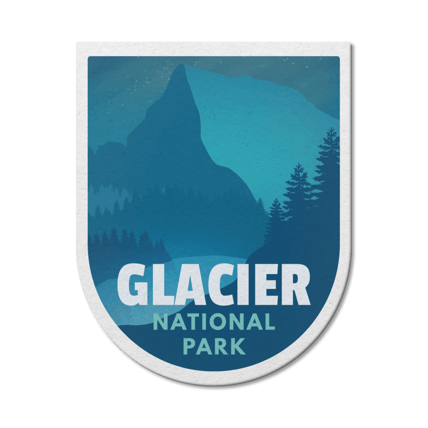 Glacier National Park of Canada Waterproof Vinyl Sticker, Canada Parks