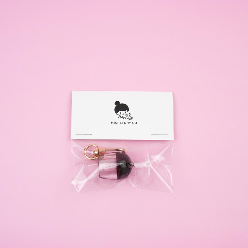 Glass of Red Wine Keychain