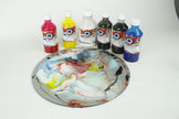 Liquid Glass - Pouring Colours - Blue