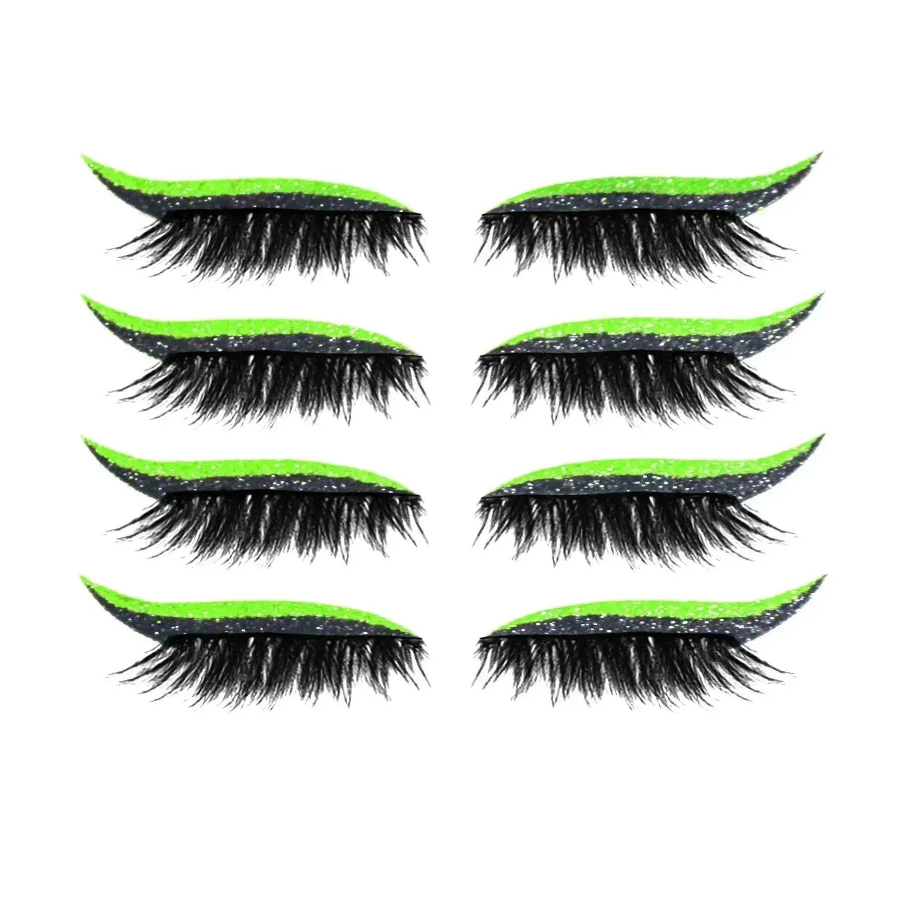 Glittering Eyeliner Sticker False lashes set