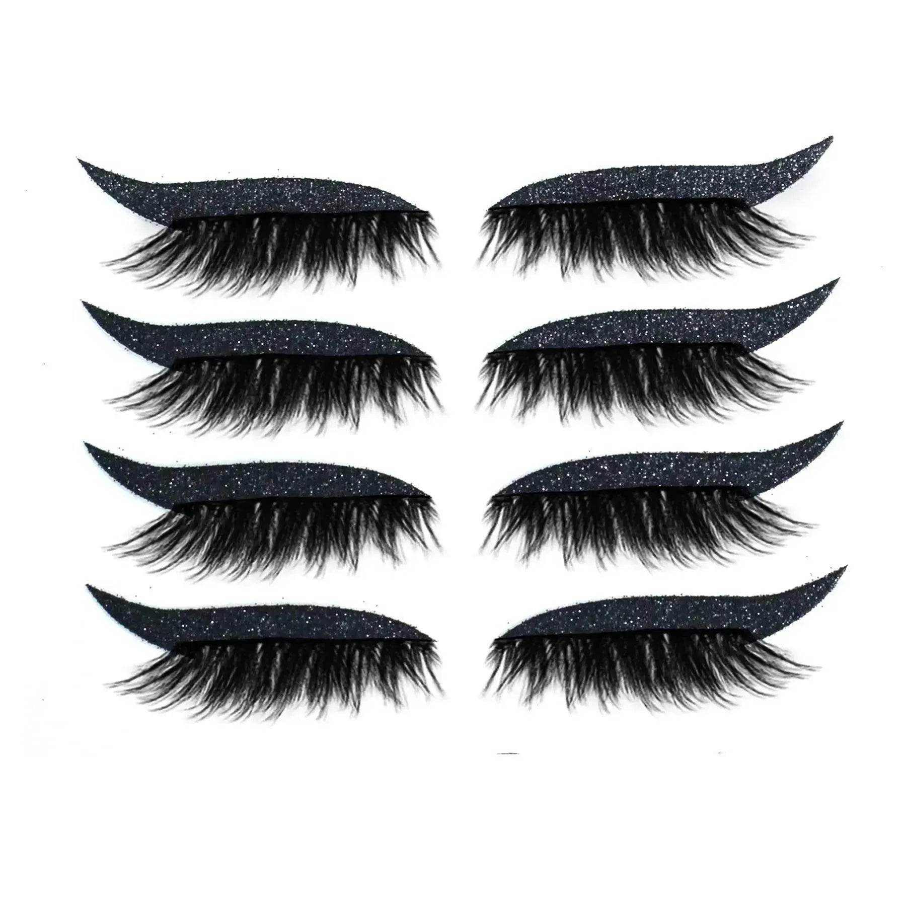 Glittering Eyeliner Sticker False lashes set