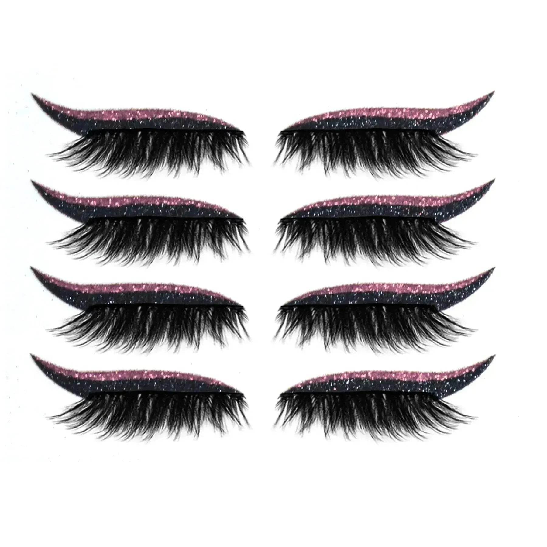 Glittering Eyeliner Sticker False lashes set