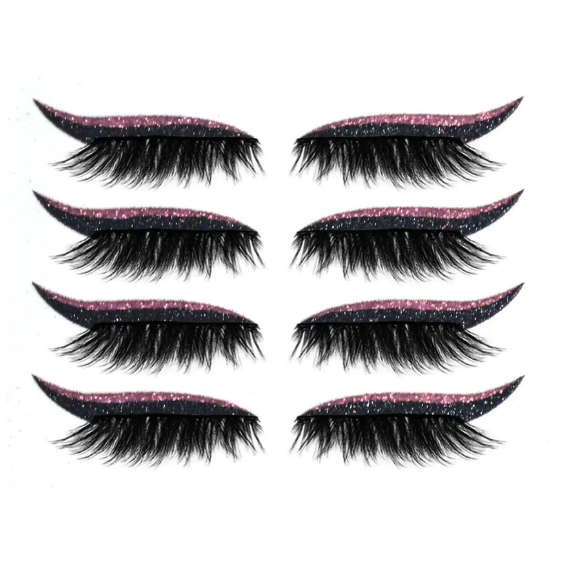 Glittering Eyeliner Sticker False lashes set