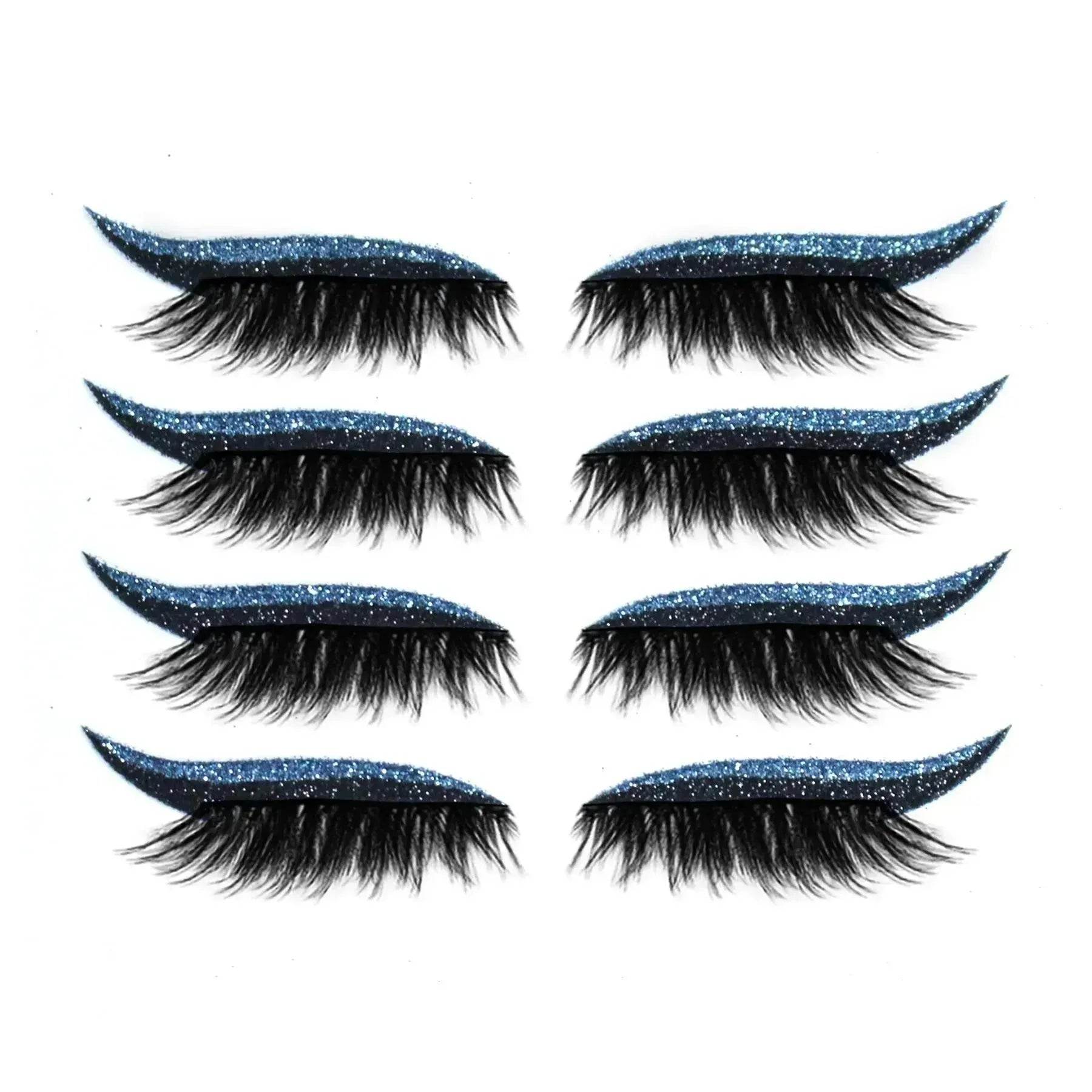 Glittering Eyeliner Sticker False lashes set