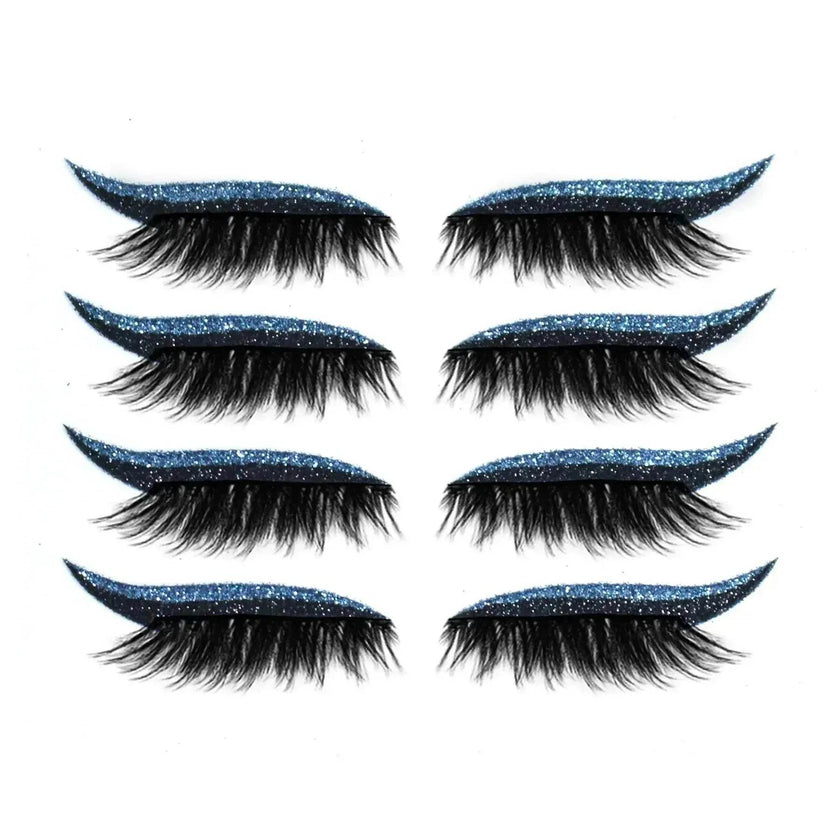 Glittering Eyeliner Sticker False lashes set