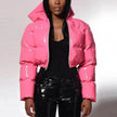 Glossy Bread Coat Down Cotton Jacket