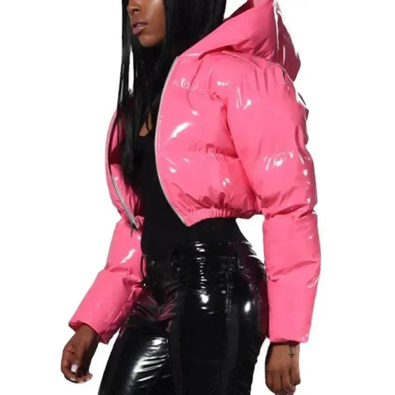 Glossy Bread Coat Down Cotton Jacket