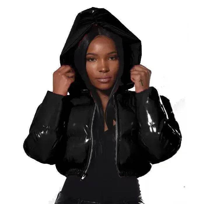 Glossy Bread Coat Down Cotton Jacket