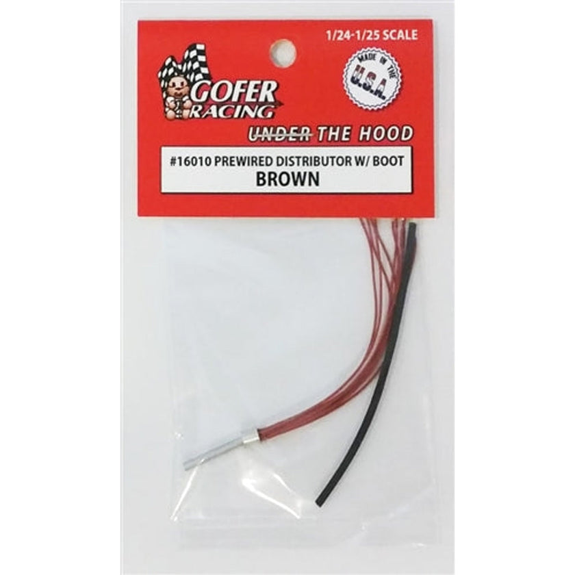 Gofer Racing 16010 Prewired Distributor With Boot Brown 1/24 NIB