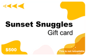 Sunset Snuggles Gift cards