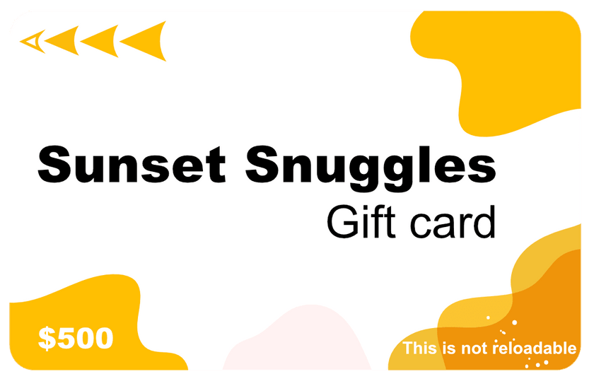 Sunset Snuggles Gift cards