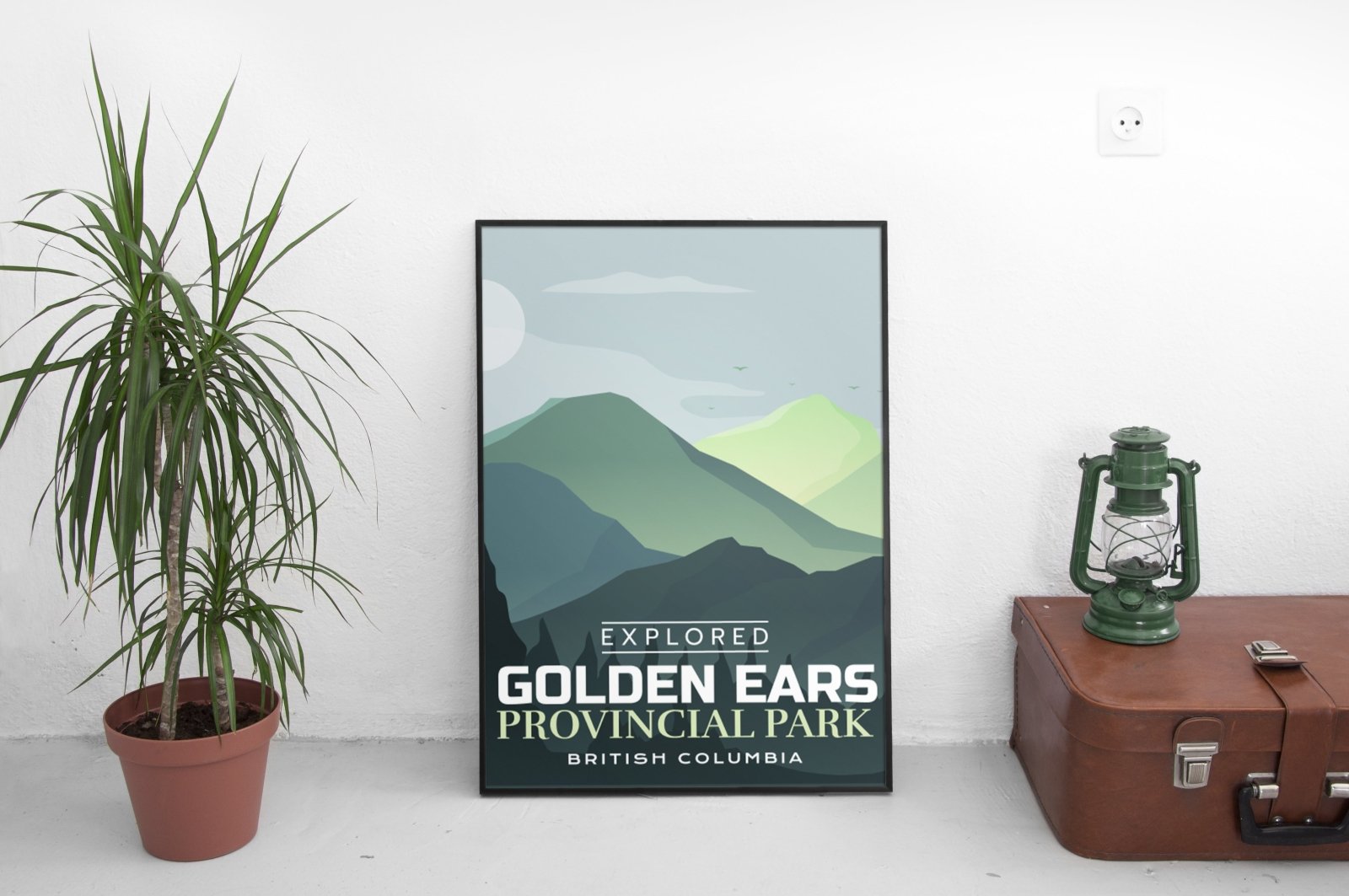 Golden Ears Provincial Park 'Explored' Poster, Canada Parks