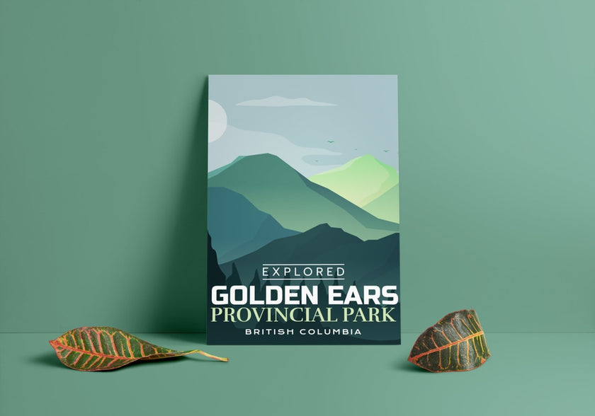 Golden Ears Provincial Park 'Explored' Poster, Canada Parks