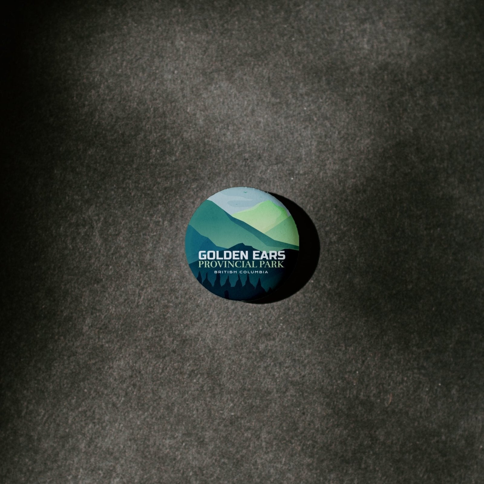 Golden Ears Provincial Park of British Columbia Pinback Button, Canada Parks