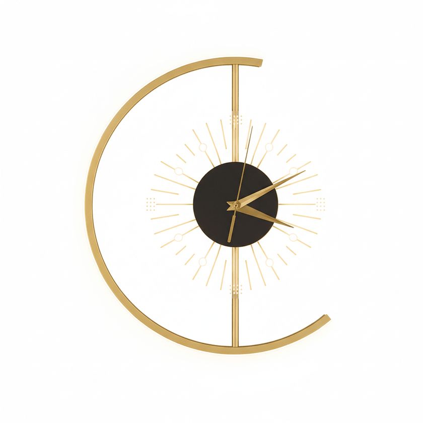Golden Eclipse Illuminated Timepiece