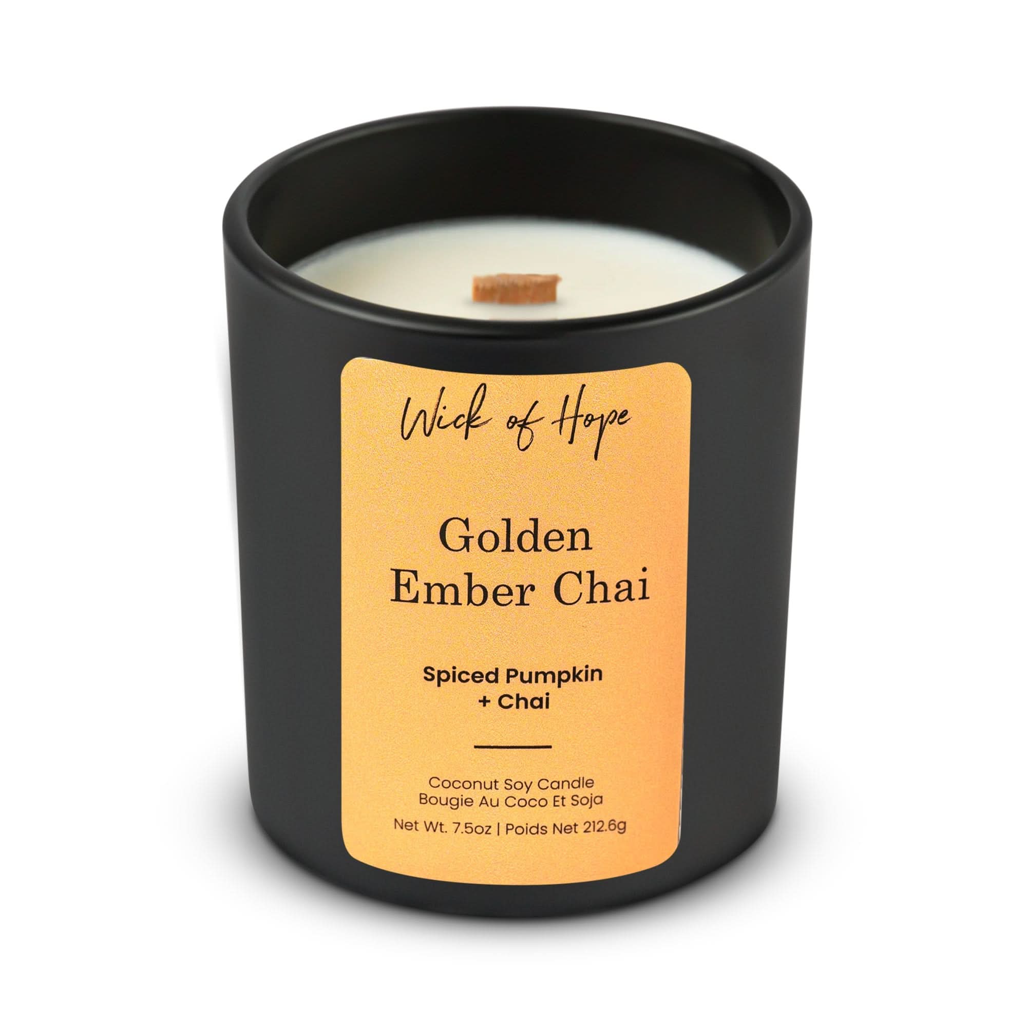 Golden Ember Chai Candle | Spiced Pumpkin + Chai