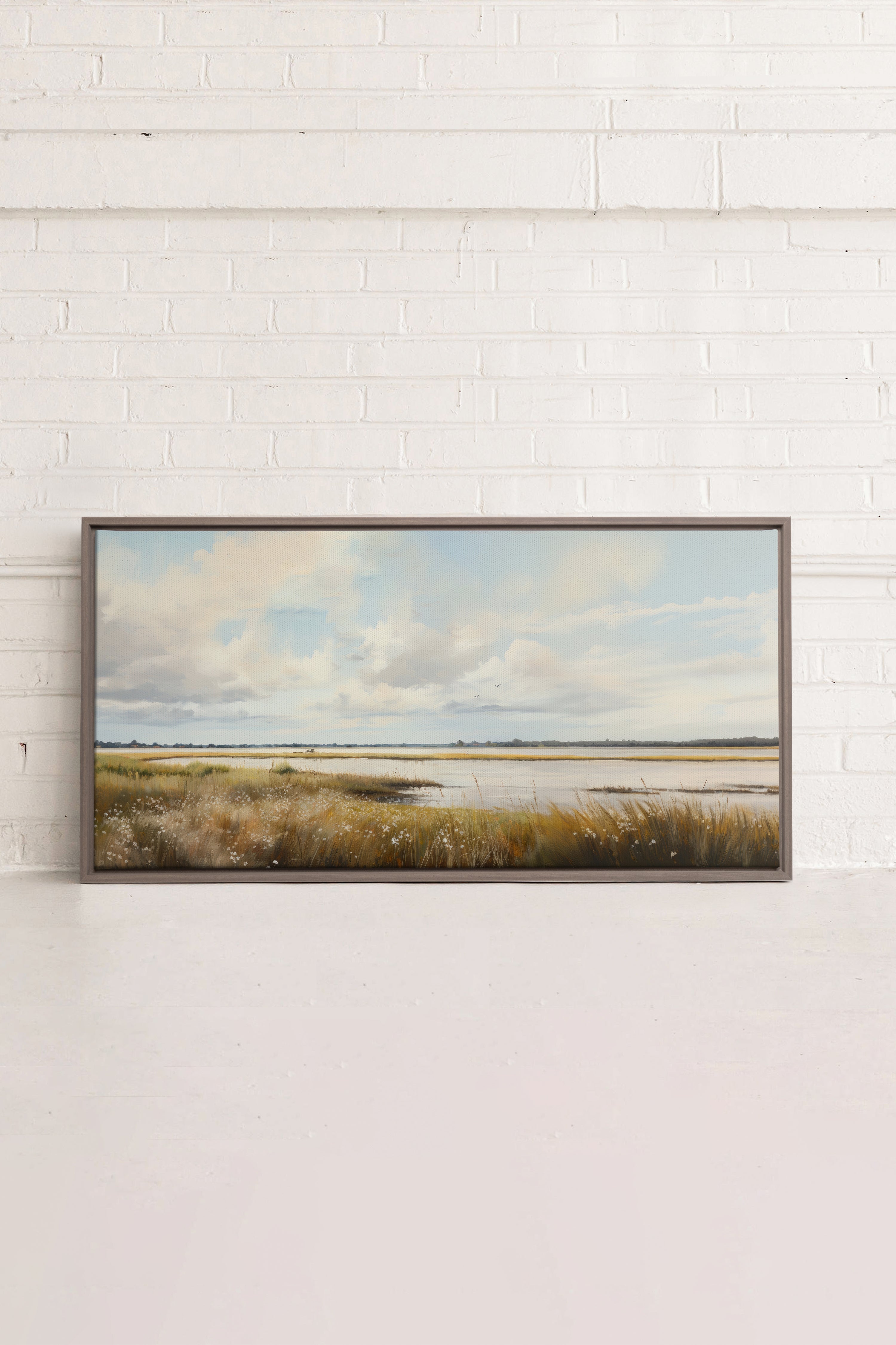 GOLDEN GLOW, Oeuvre sur toile étiré