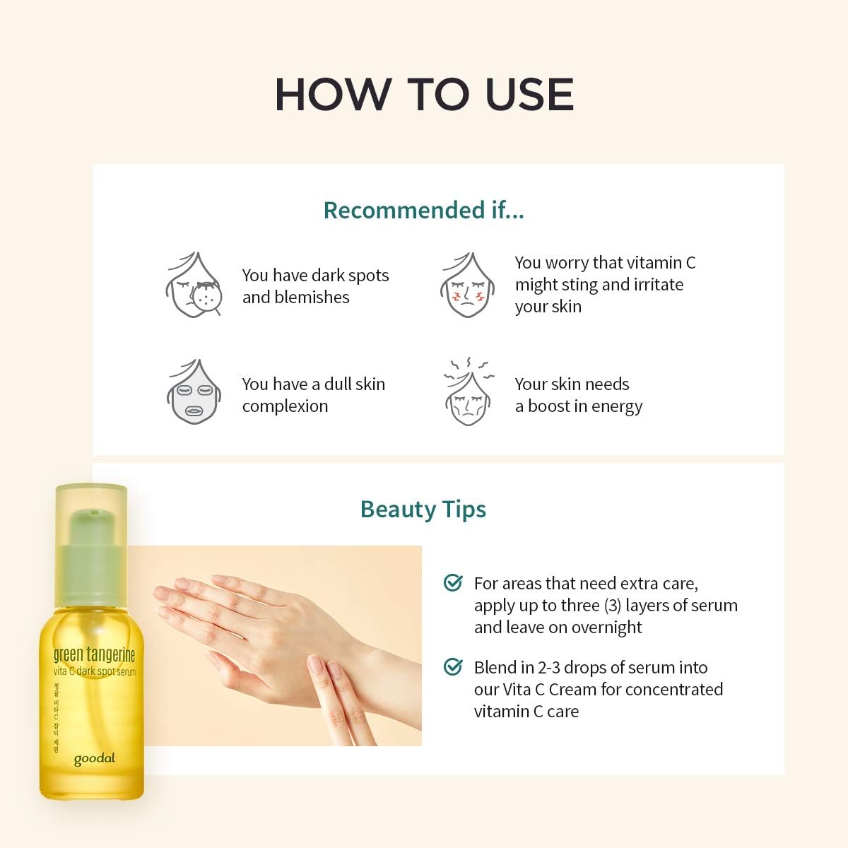 Goodal Green Tangerine Vita C Dark Spot Care Serum 40ml