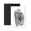 Gorilla greeting card - collaboration with La Fondation du Zoo de Granby