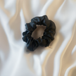 Silk Hair Scrunchie Black