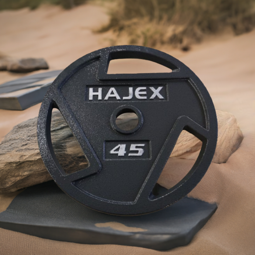HAJEX Tri Grip Cast Iron Weight Plates