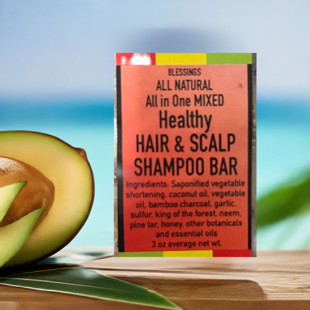 ALL NATURAL SHAMPOO BAR ALL IN ONE FOR HEALTHY HAIR & SCALP
