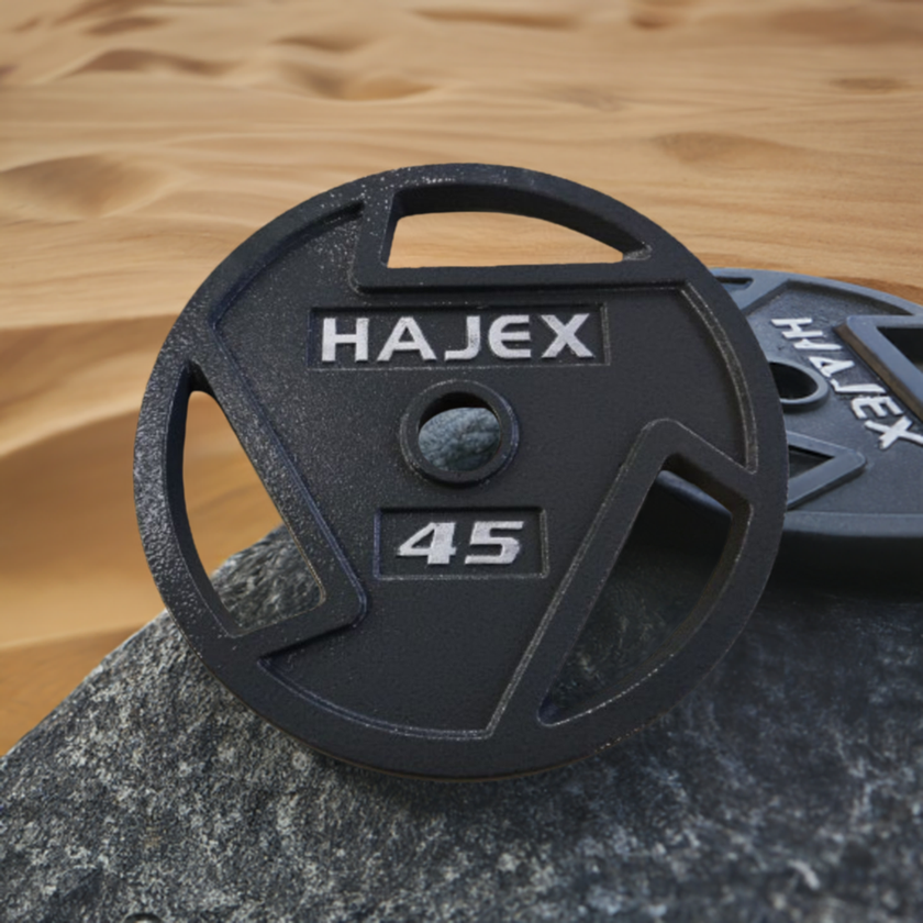 HAJEX Tri Grip Cast Iron Weight Plates