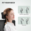 Andre Ergonomic Office Chair with 2D Lumbar Support and adjustable Headrest-Black/White
