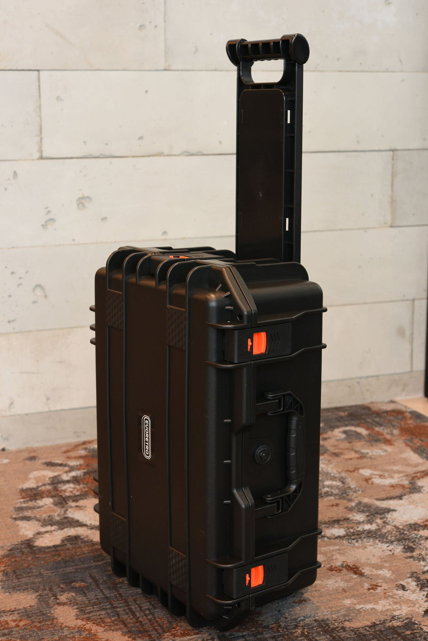 EVORETRO Travel Roller Case for Graded Cards – 4-Row Heavy-Duty Build