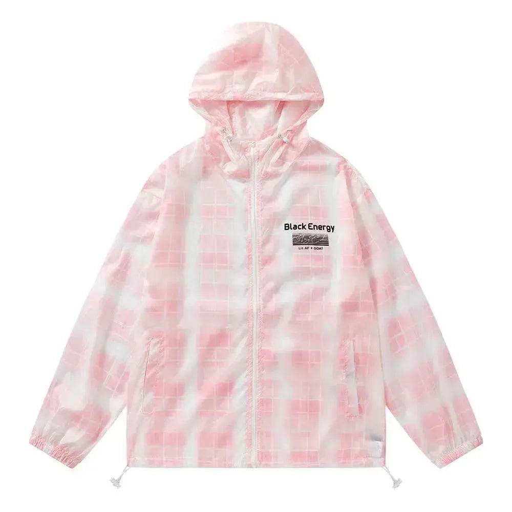 Gradient Plaid Lightweight Sun Protection Clothing