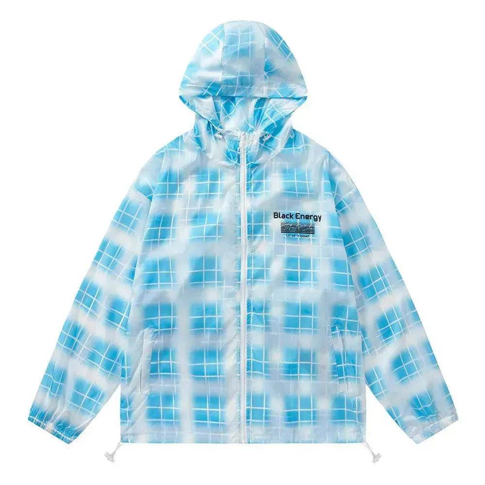 Gradient Plaid Lightweight Sun Protection Clothing