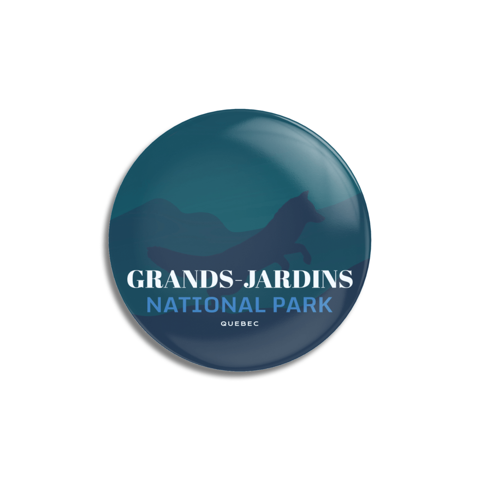 Grands-Jardins National Park of Quebec Pinback Button, Canada Parks