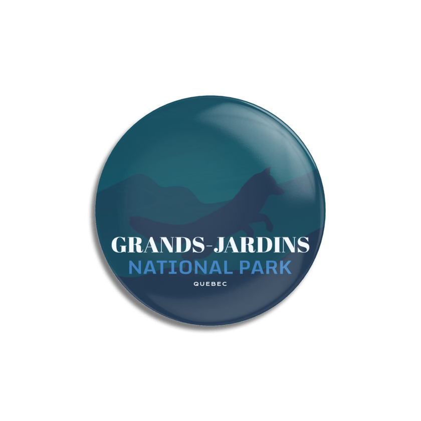 Grands-Jardins National Park of Quebec Pinback Button, Canada Parks