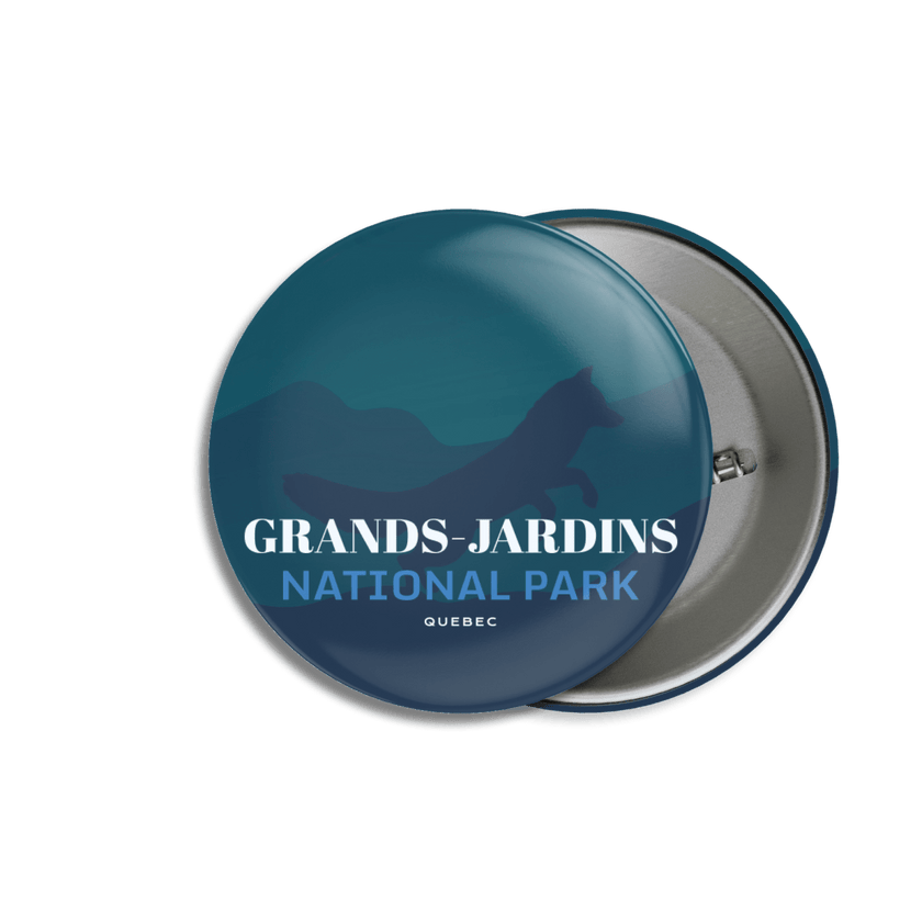 Grands-Jardins National Park of Quebec Pinback Button, Canada Parks