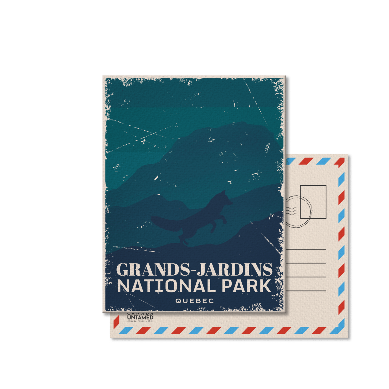 Grands-Jardins Quebec National Park Postcard, Canada Parks