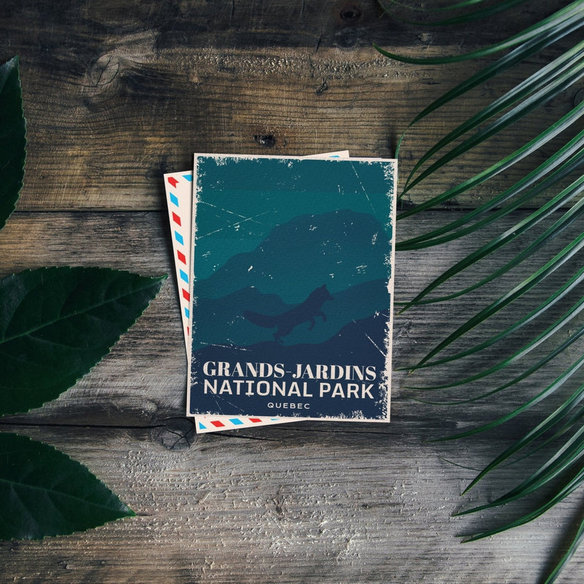 Grands-Jardins Quebec National Park Postcard, Canada Parks