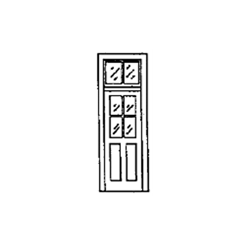 Grandt Line Products 5072 HO Door 4 Pane Window With Transom NIB