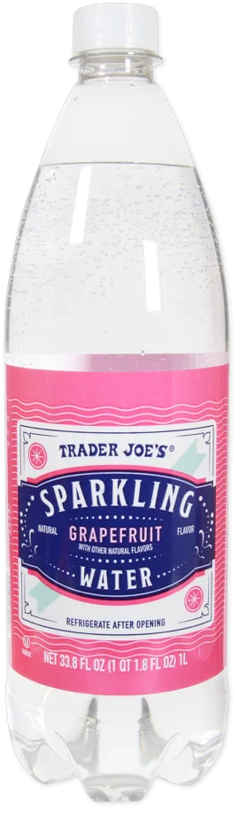Trader Joes Sparkling Water, Grapefruit, 1L