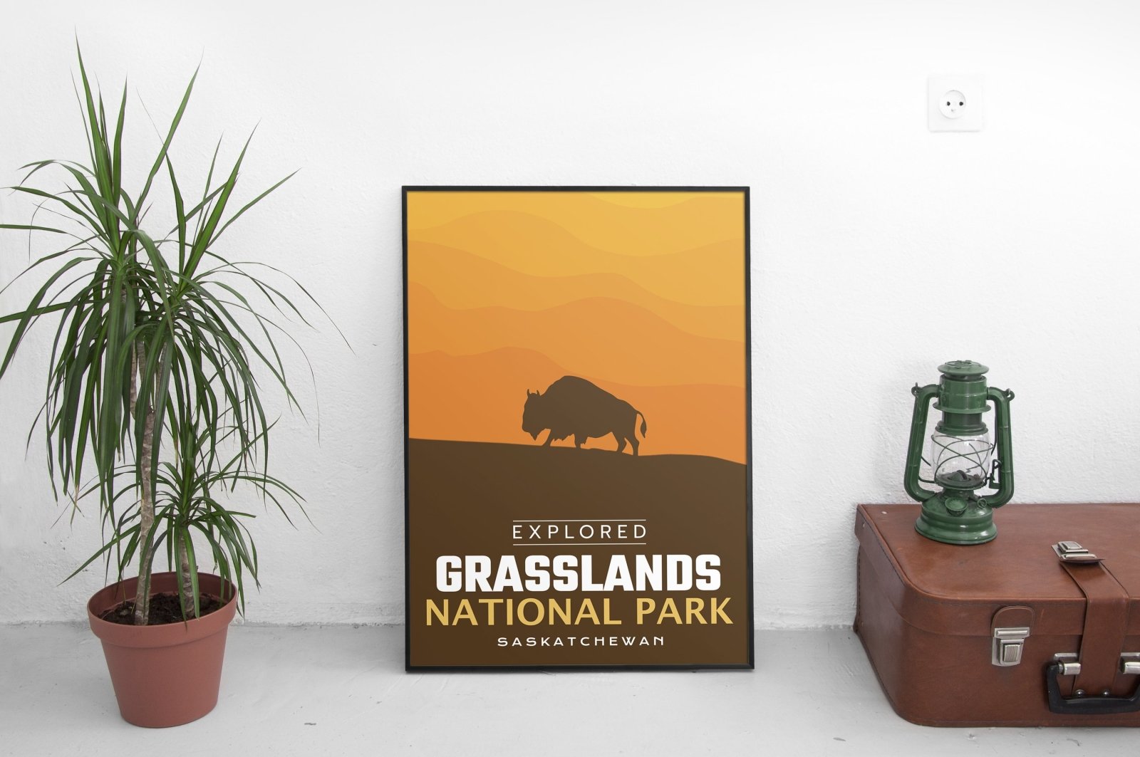 Grasslands National Park 'Explored' Poster, Canada Parks