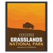 Grasslands National Park 'Explored' Poster, Canada Parks