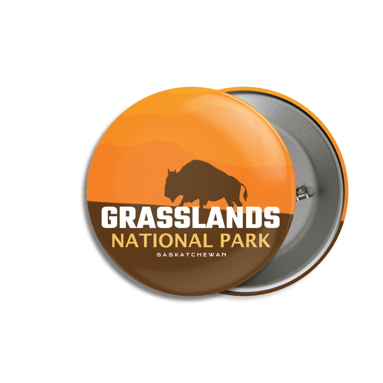 Grasslands National Park of Canada Pinback Button, Canada Parks
