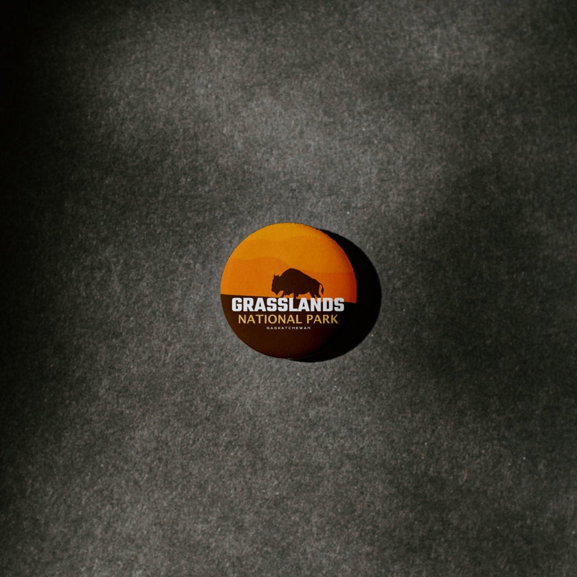 Grasslands National Park of Canada Pinback Button, Canada Parks