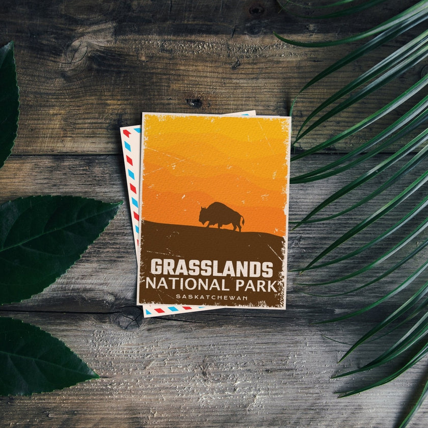 Grasslands National Park of Canada Postcard, Canada Parks